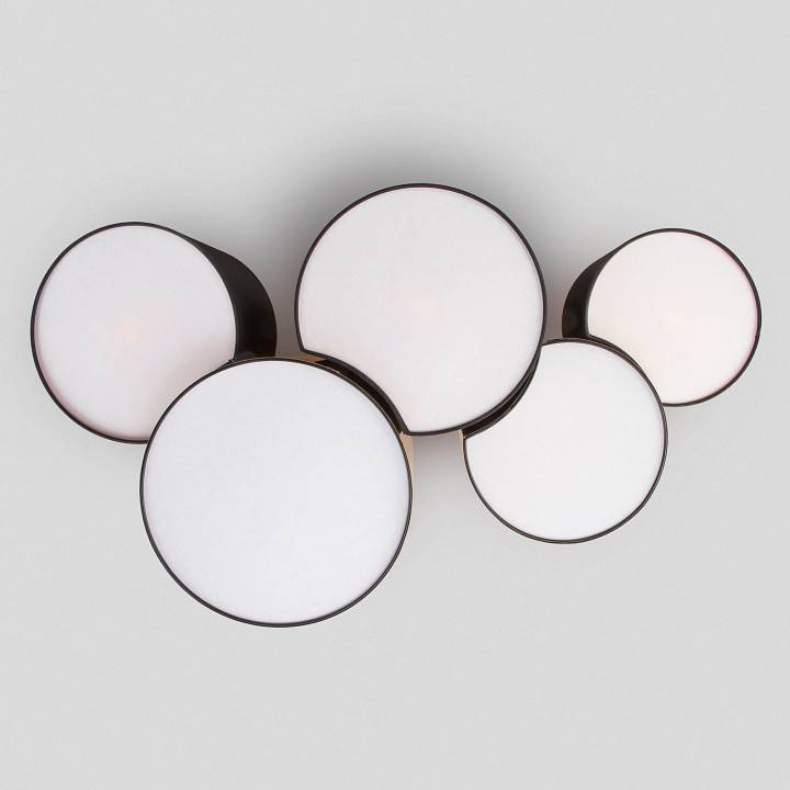 Потолочная люстра TK Lighting Mona Black/Gold 3447