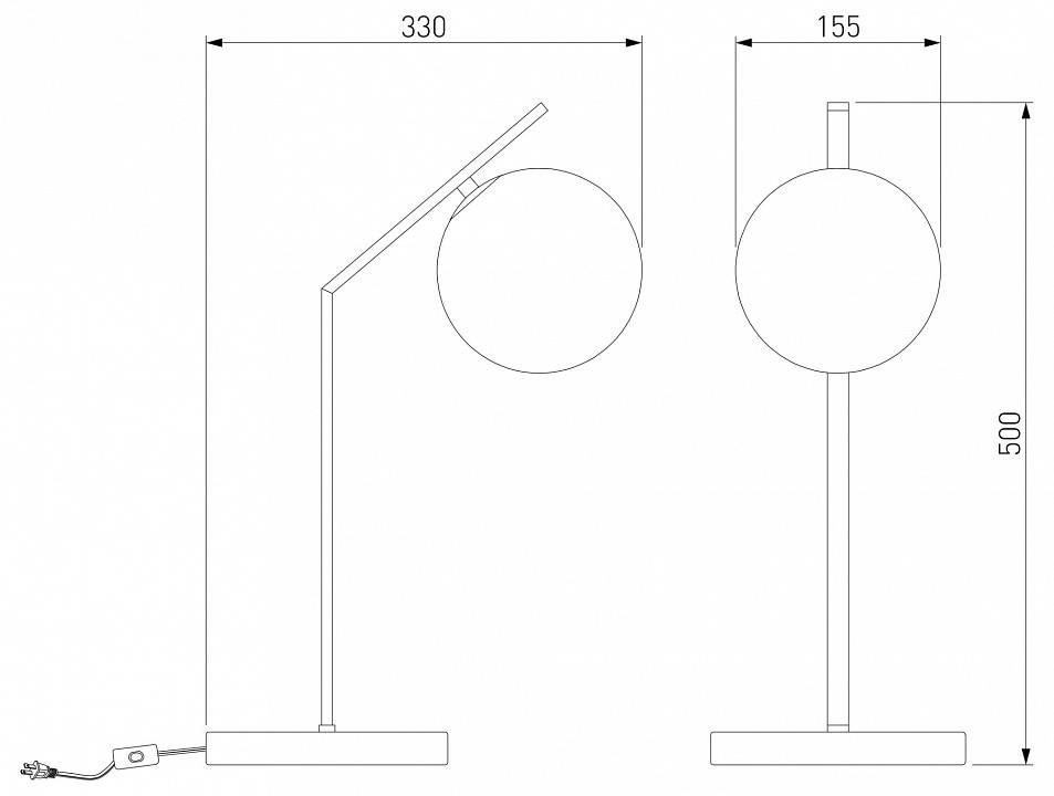 Настольная лампа декоративная Eurosvet Shape 01213/1 хром
