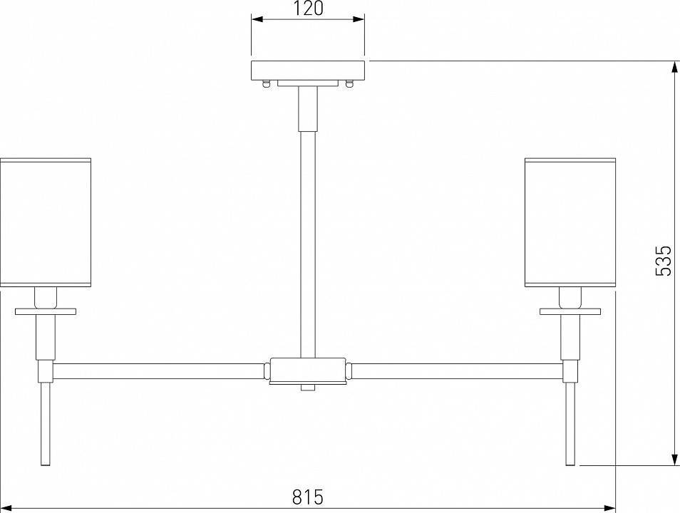 Люстра на штанге Eurosvet Brielle 60132/8 хром 60132/8
