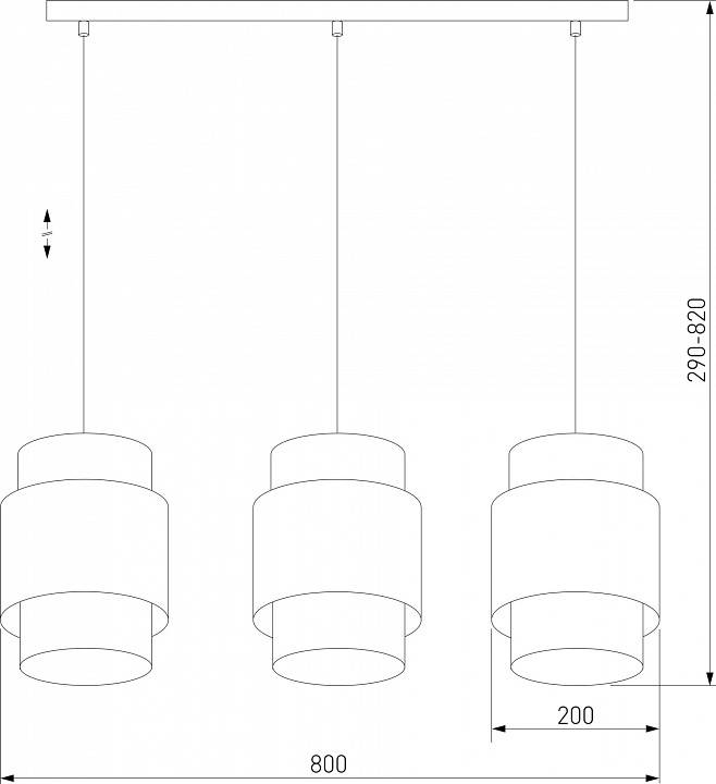 Подвесной светильник TK Lighting Boho Black 6541