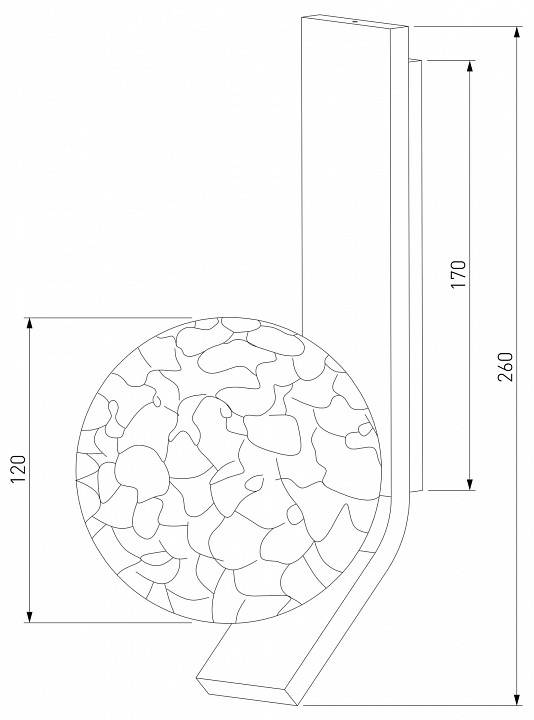 Бра Eurosvet Luxor 40019/1 серебро
