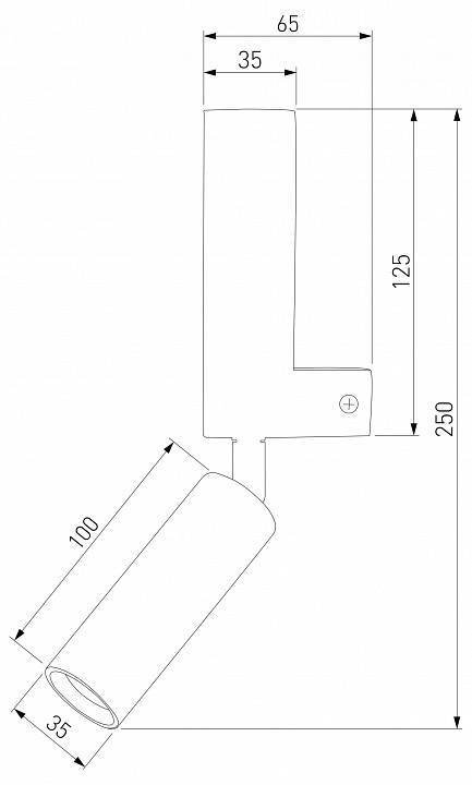 Бра с подсветкой Eurosvet Pitch 40020/1 LED черный