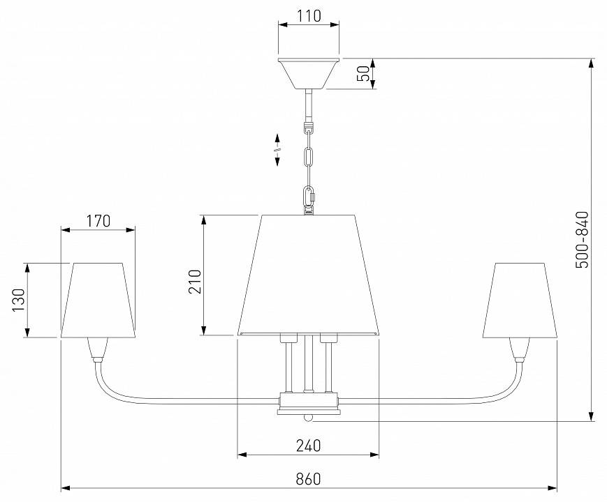 Подвесная люстра Eurosvet Milos 60153 никель 60153