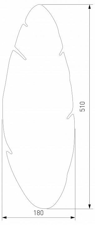 Накладной светильник TK Lighting Hoja Wood 4678