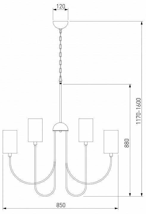 Подвесная люстра Eurosvet Abbey 60164/10 латунь