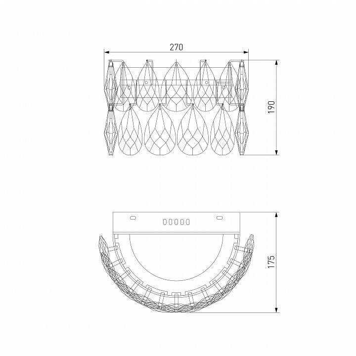 Накладной светильник Bogate's Marvel 437/1 Strotskis