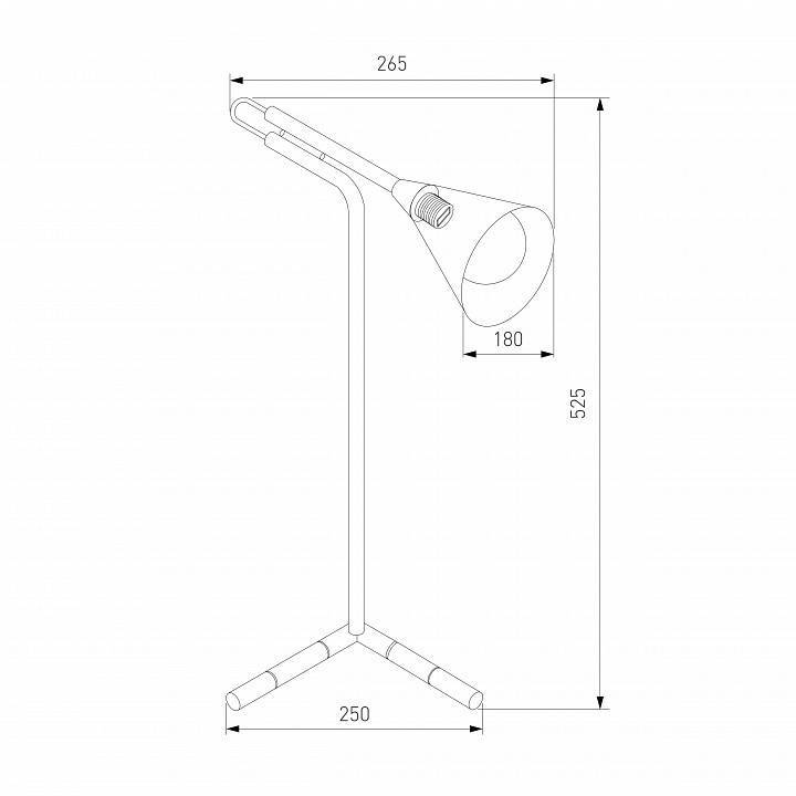Настольная лампа декоративная Eurosvet Enigma 01186/1 черный