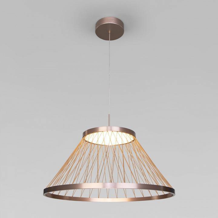 Подвесной светильник Eurosvet Cesta 40017/1 LED коричневый