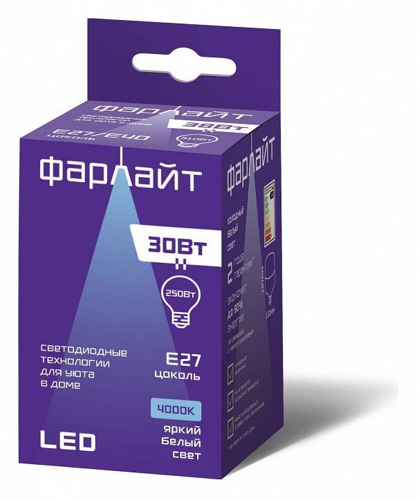 Лампа светодиодная Farlight T100 E27 30 Вт 4000 К FAR000164