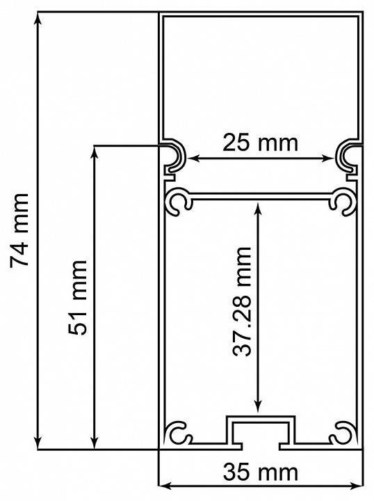 Короб накладной Feron CAB266 10377