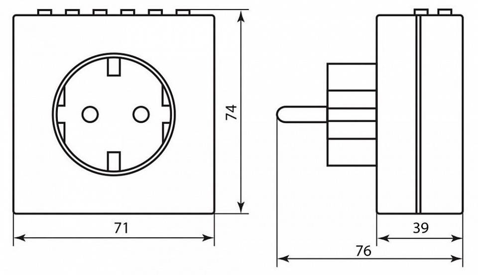 Розетка с таймером Feron TM21 23215