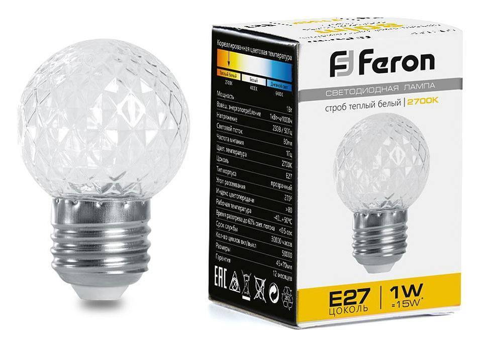 Лампа светодиодная Feron LB-377 E27 1 Вт 2700 K 38208