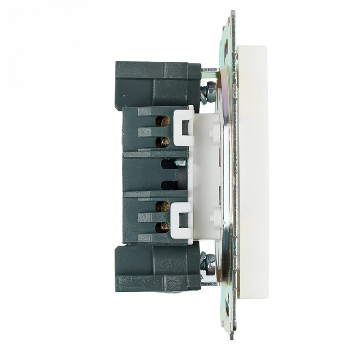 Розетка без заземления и со шторкой, без рамки Stekker Катрин 39303