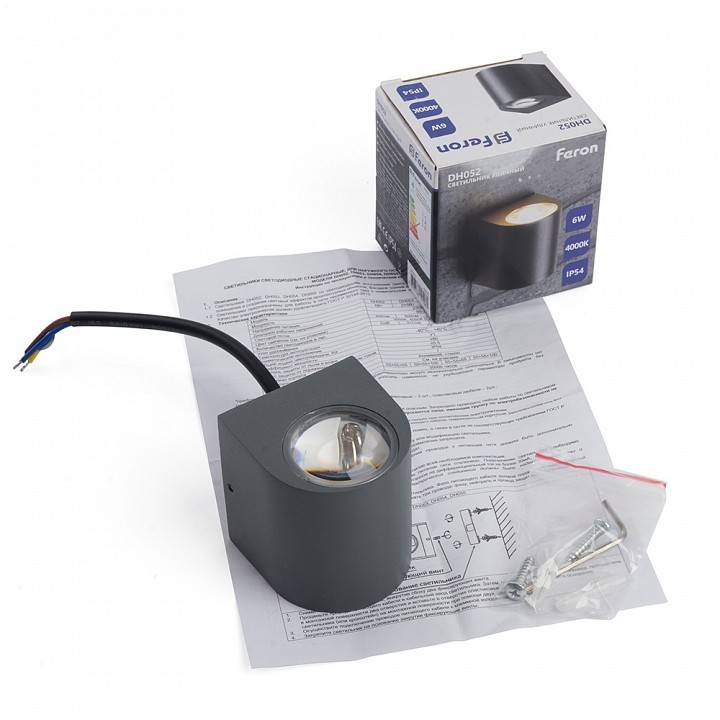 Светильник фасадный светодиодный Feron Бостон 10 Вт 4000К IP54 48474