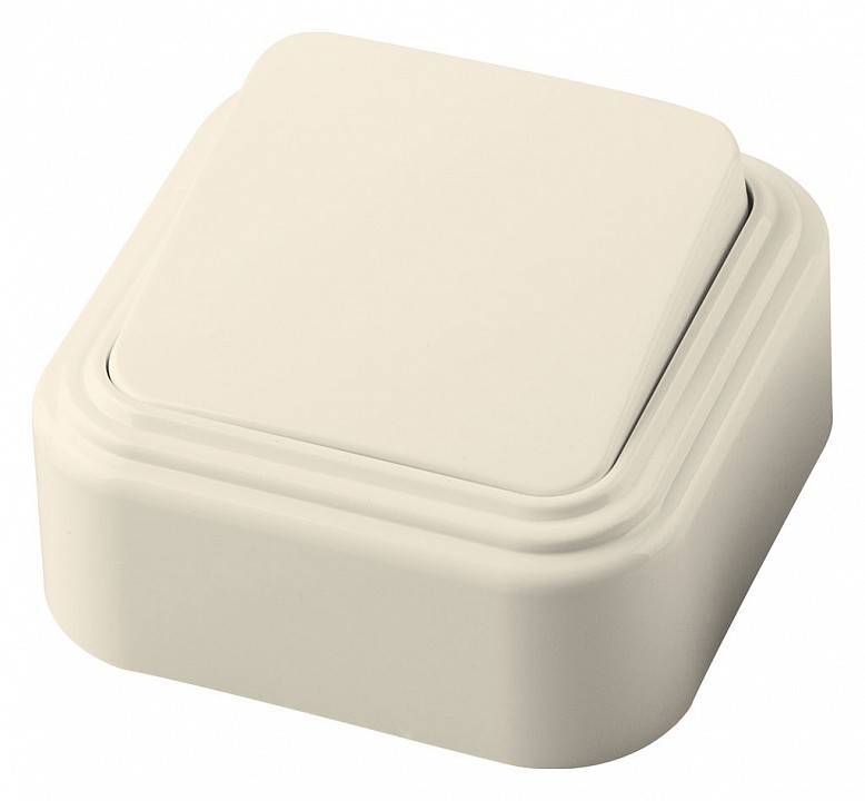 Выключатель одноклавишный Stekker Брест 49051