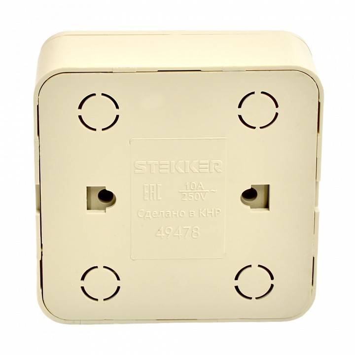 Выключатель проходной одноклавишный Stekker София 49478