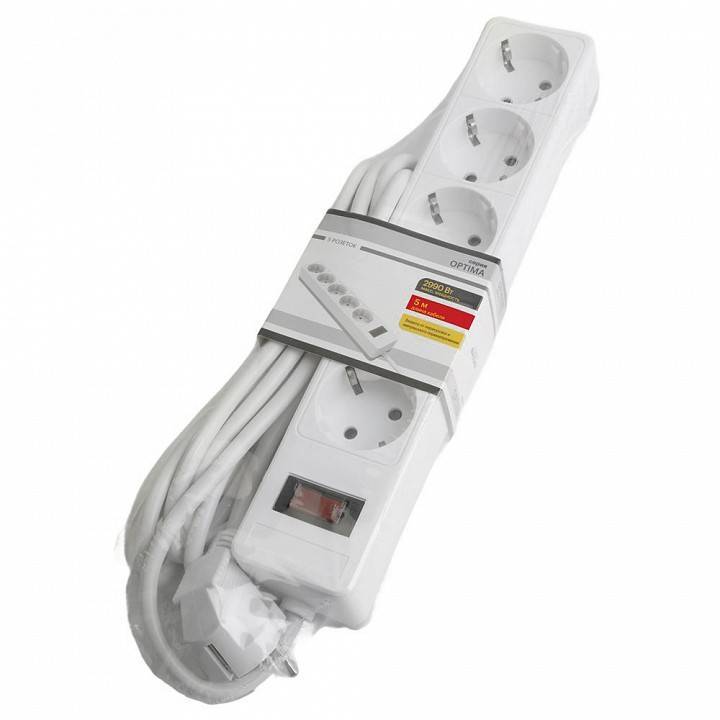 Сетевой фильтр Stekker Optima 50094