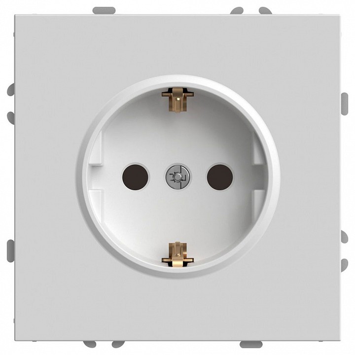 Розетка с заземлением и со шторкой, без рамки Stekker Эмили 50235