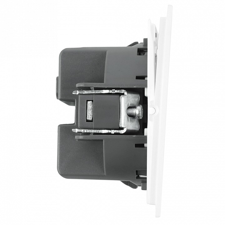 Выключатель двухклавишный с подсветкой без рамки Stekker Мия 50432