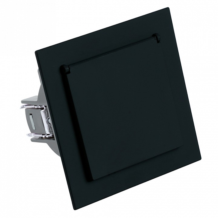 Розетка двойная с заземлением и со шторками, с крышкой Stekker Мия 50455