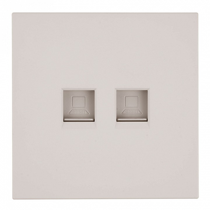 Розетка двойная Ethernet RJ-45 без рамки Stekker Мия 50481