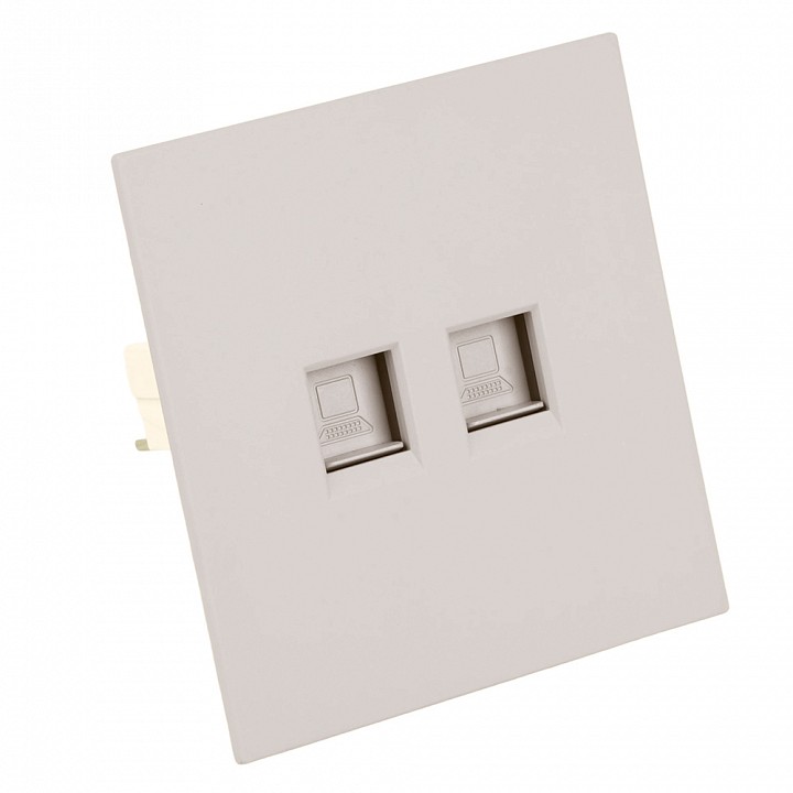 Розетка двойная Ethernet RJ-45 без рамки Stekker Мия 50481