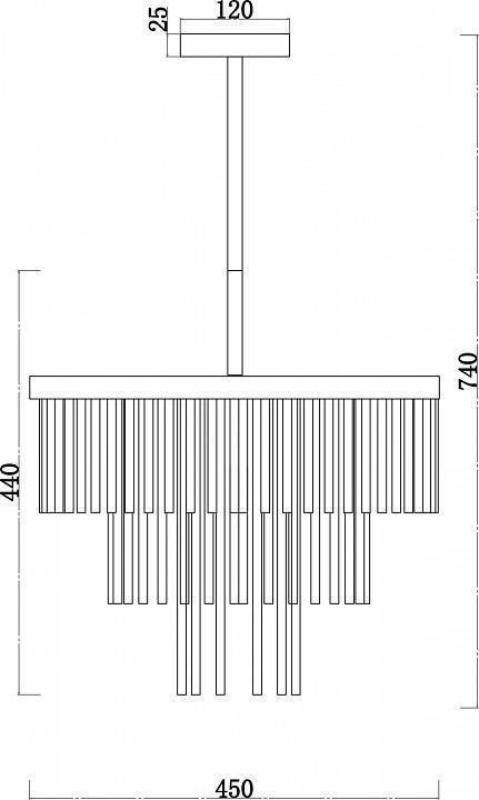 Люстра на штанге Favourite Massae 3053-6P