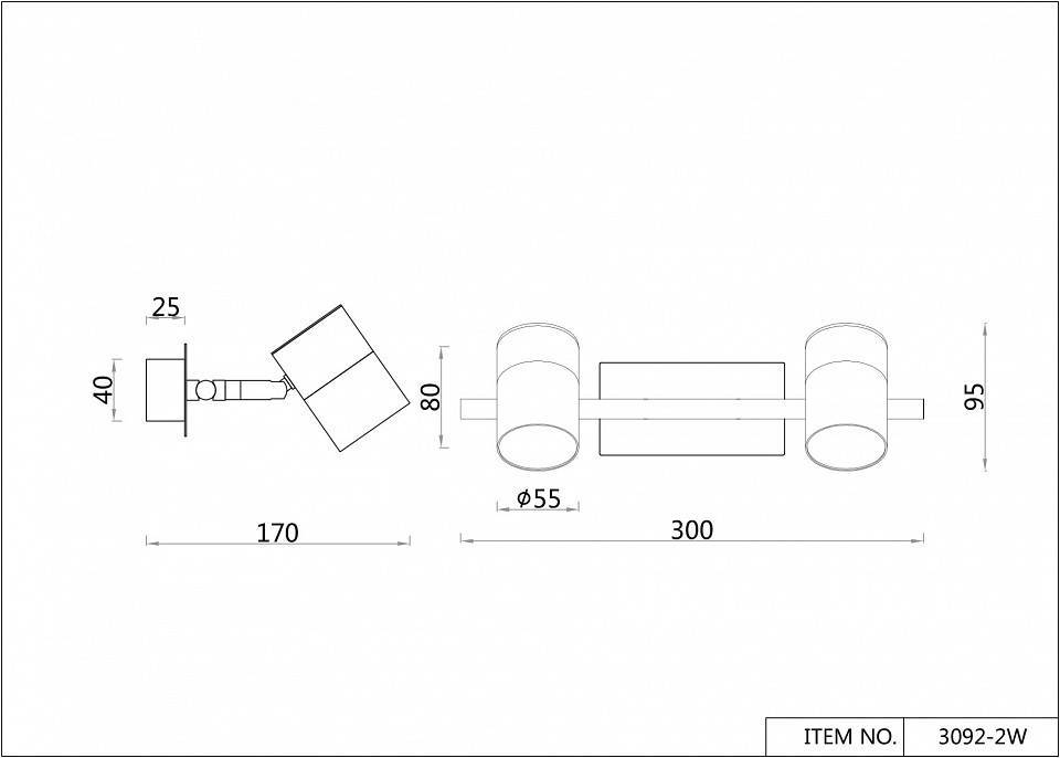 Бра F-promo Chart 3092-2W