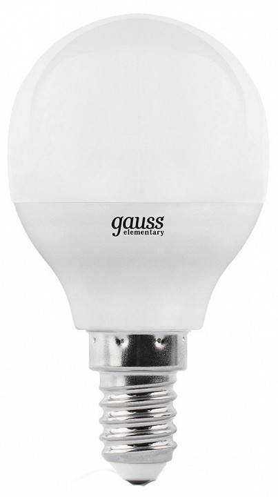 Лампа светодиодная Gauss LED Elementary Globe E14 10Вт 3000K 53110