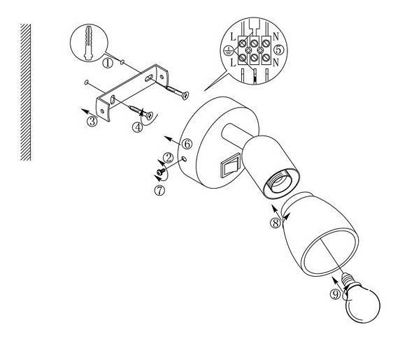 Бра Globo Cathy 5453-1
