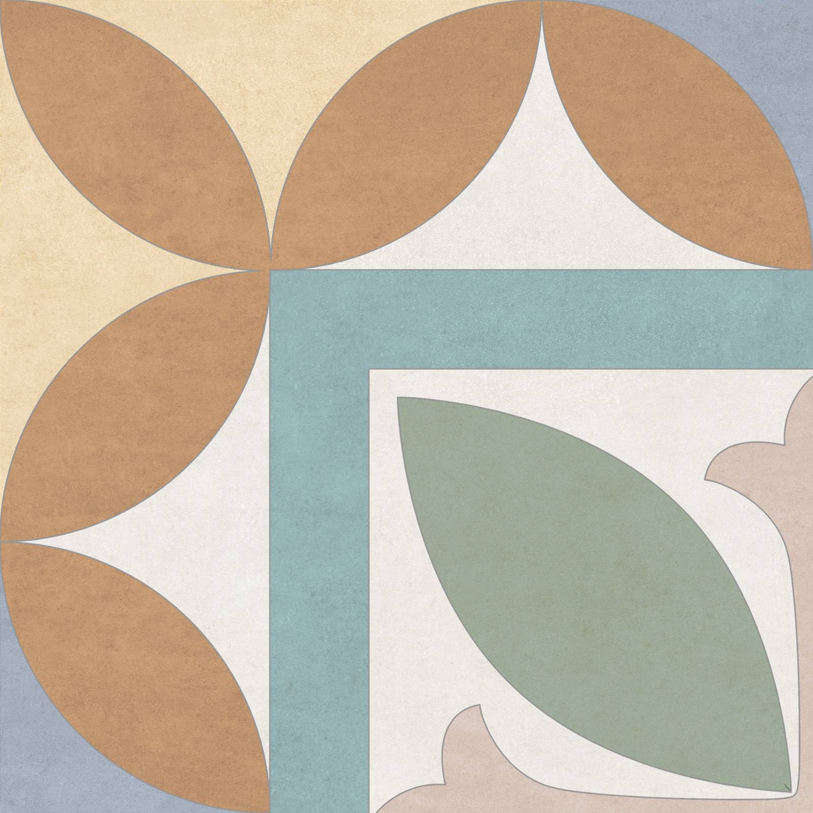 Керамогранит NewTrend Design Art Mix 4 матовый 200х200х8 мм GP2020DMX55