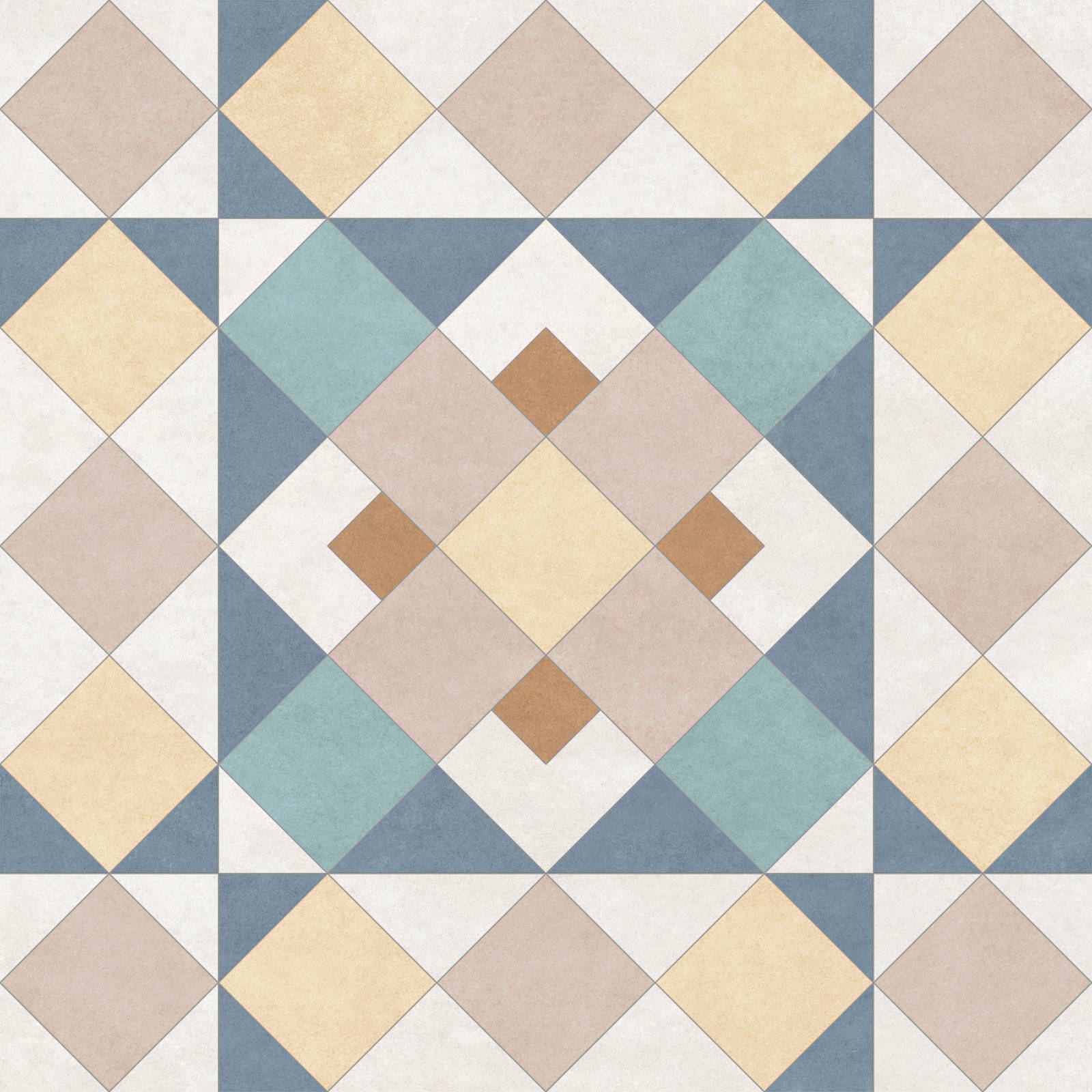 Керамогранит NewTrend Design Art Mix 4 матовый 200х200х8 мм GP2020DMX55