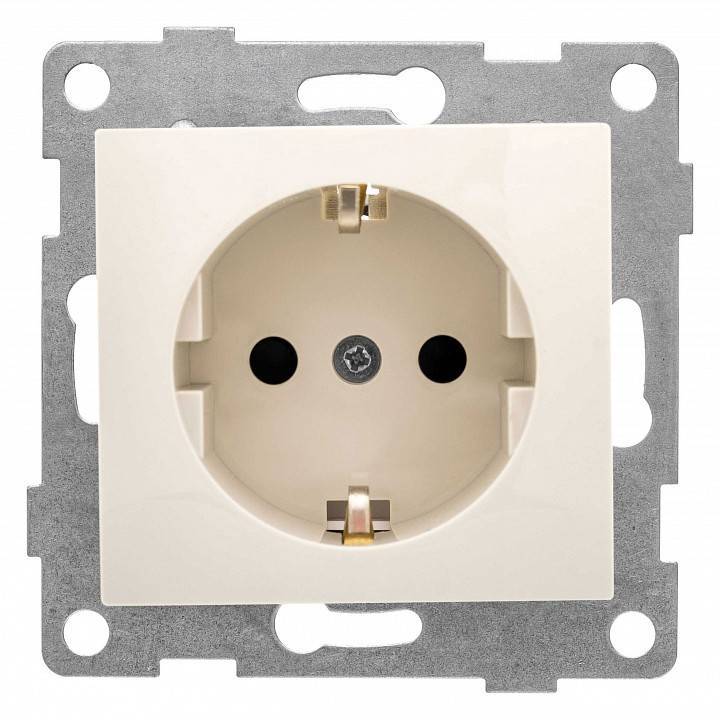 Розетка с заземлением и со шторкой, без рамки Gusi Electric BRAVO С10Р4-003