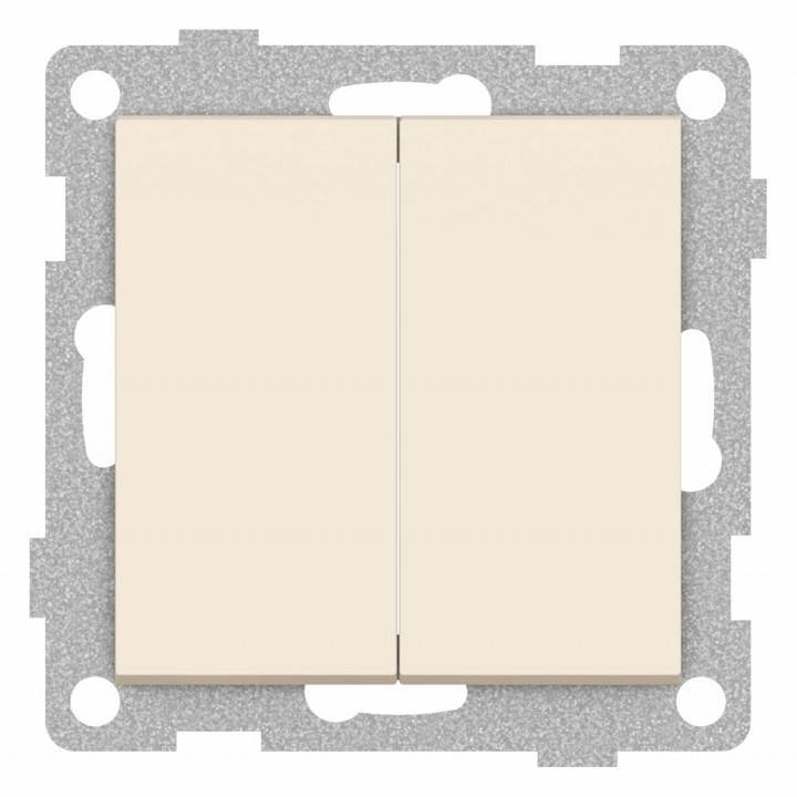 Выключатель двухклавишный без рамки Gusi Electric UGRA С11В2-003