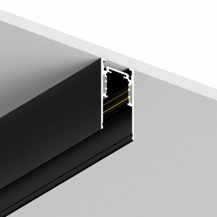 Шинопровод однофазный накладной Hesby Lighting ElDeko 2 м черный 0052