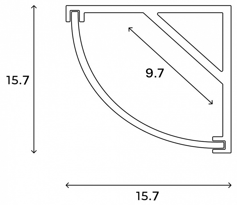 Профиль для светодиодной ленты Hesby Lighting Line угловой HSBL_0197