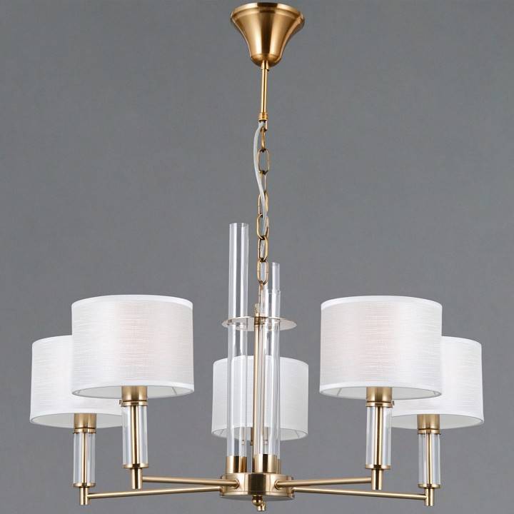 Подвесная люстра ILLUMICO GENOA IL0755-5PSQ-25 BRASS GENOA