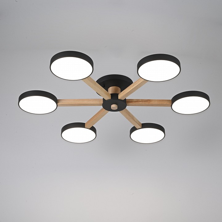 Люстра на штанге Imperiumloft TURNA Black TURNA01