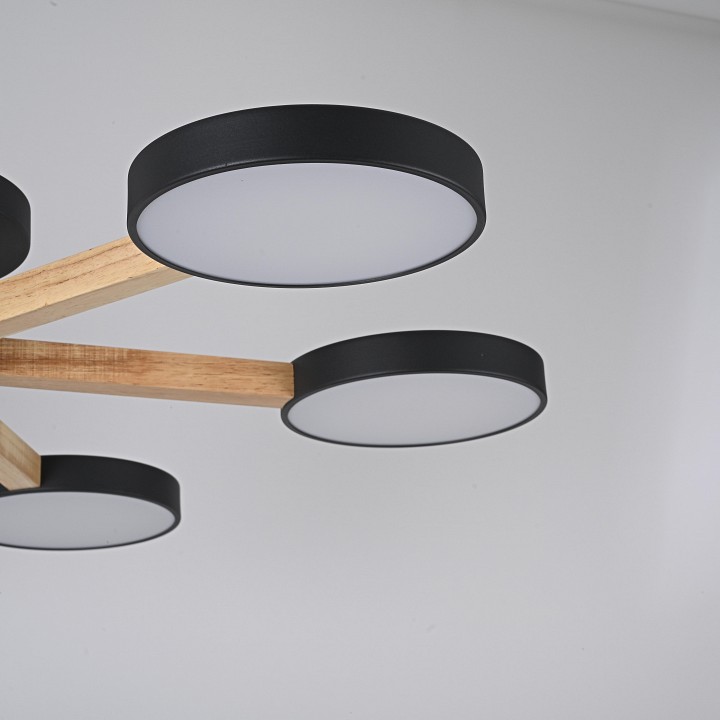 Люстра на штанге Imperiumloft TURNA Black TURNA01