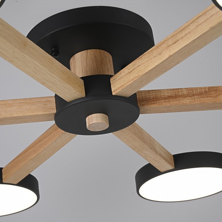 Люстра на штанге Imperiumloft TURNA Black TURNA01