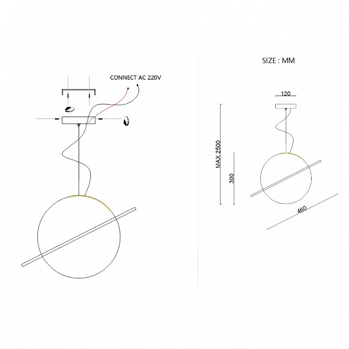 Подвесной светильник Imperiumloft PARMA parma01