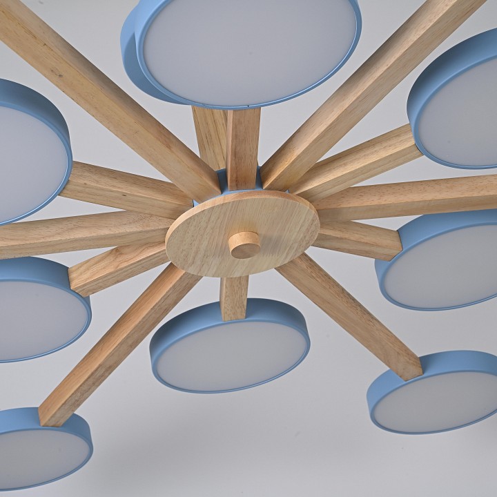 Люстра на штанге Imperiumloft TURNA Blue TURNA-B01