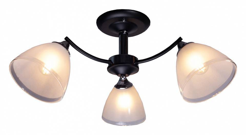 Люстра на штанге Imex 1092 3 лампы MD.1092-3-S BK+CH