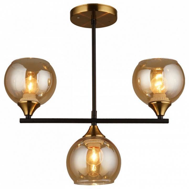 Люстра на штанге Imex 3 лампы MD.1234-3-S BK+CP