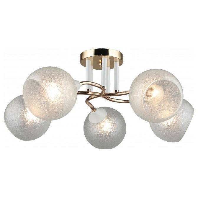 Люстра на штанге Imex MD.2131 5 ламп MD.2131-5-S-FGD+WT