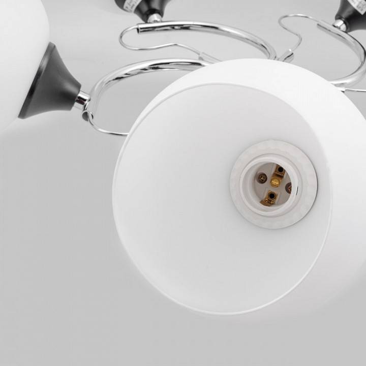 Люстра на штанге Imex MD.3618 5 ламп MD.3618-5-S-CH+BK