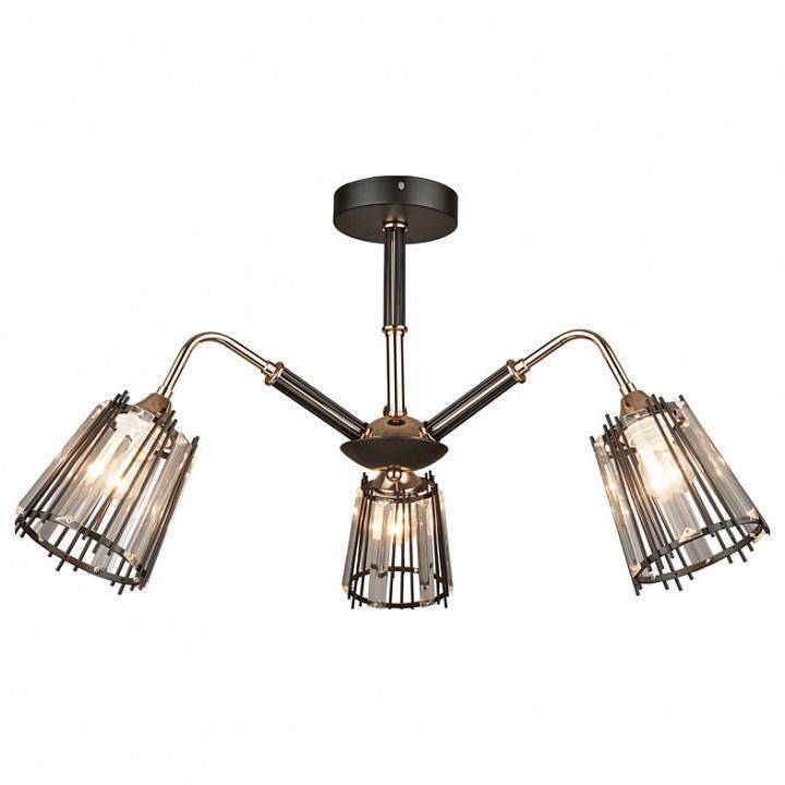 Люстра на штанге IMEX MD.4050 3 лампы MD.4050-3-S BK+FGD