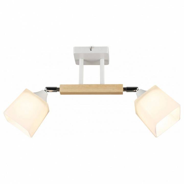 Светильник на штанге Imex MD.4719 2 лампы белый хром MD.4719-2-S WH+CH