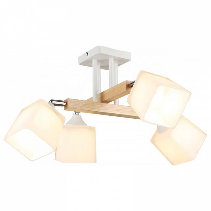 Люстра на штанге Imex MD.4719 4 лампы MD.4719-4-S WH+CH