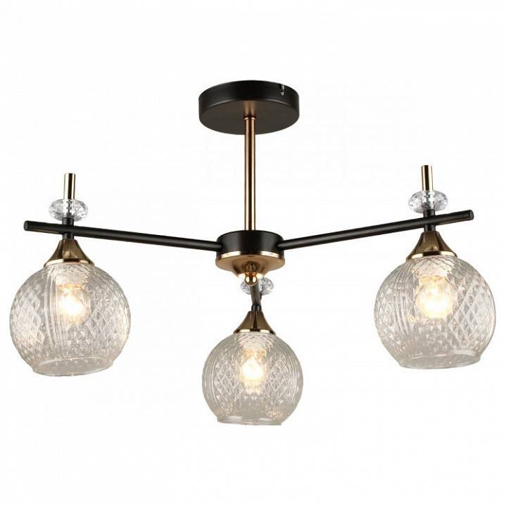 Люстра на штанге Imex MD.4892 3 лампы MD.4892-3-S COFFEE+FGD